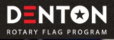 Denton Rotary Flag Program logo