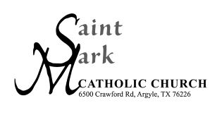 Saint Mark Catholic Church Argyle Texas logo