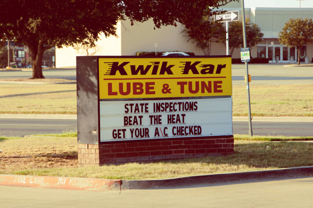 What a Free Auto AC Inspection Looks Like at Kwik Kar Denton